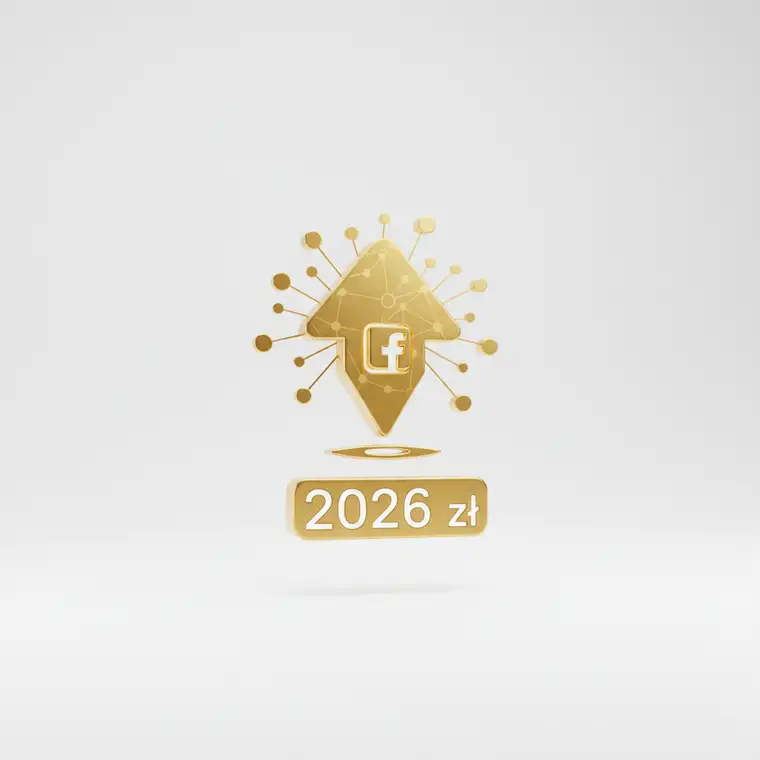 Schemat lokalnej kampanii Facebook Ads w małym mieście, pokazujący obniżanie kosztu leada dzięki lojalności mieszkańców i rekomendacjom w 2026 roku