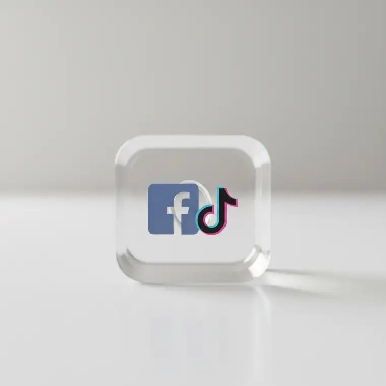 Schemat decyzji między Facebook Ads a TikTok Ads dla małych sklepów online w Polsce w 2026 roku, pokazujący różnice w grupach docelowych i celach kampanii