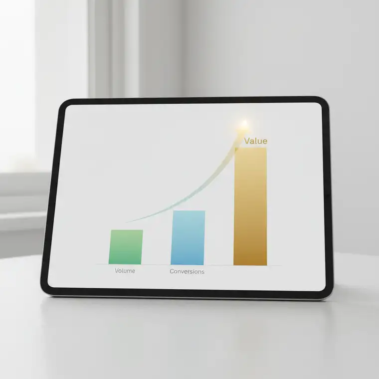 Dashboard Google Ads z danymi o wartości konwersji, ilustrujący działanie strategii maksymalizacji wartości konwersji w sklepie internetowym