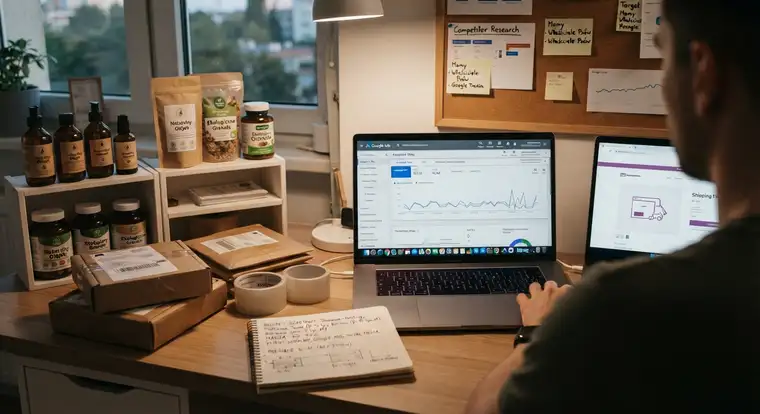Pakowanie zamówień w sklepie internetowym. Obsługa klienta i przygotowanie produktów do wysyłki w codziennym prowadzeniu e-commerce.